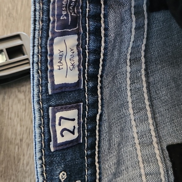 Miss Me Hailey Straight Leg Skinny Jeans With Bling - Picture 7 of 7